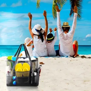 Large Mesh Beach Bag for Family