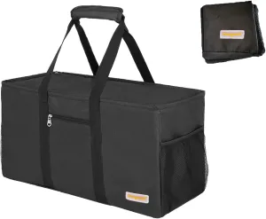 Large Utility Tote, Waterproof Beach & Picnic Bag, Foldable & Reusable Storage