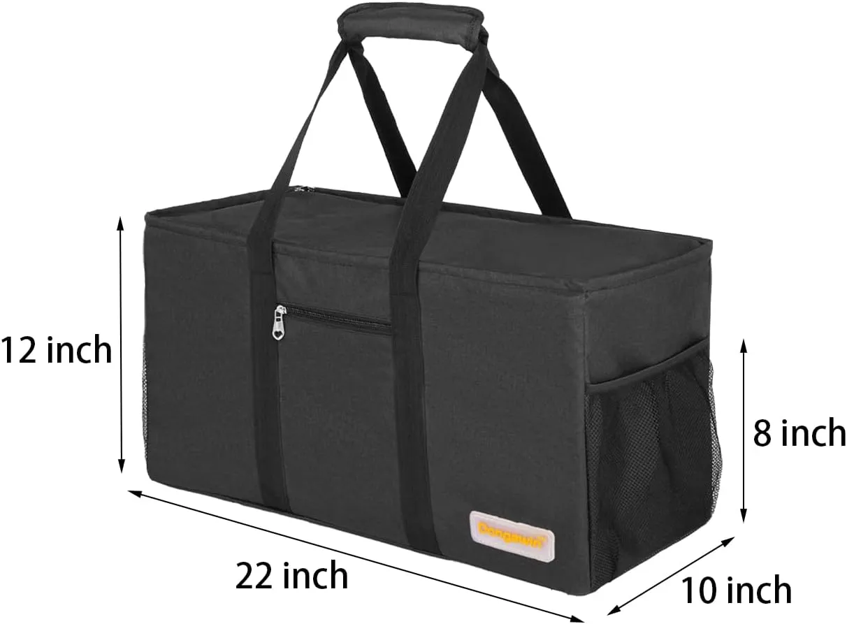 Large Utility Tote, Waterproof Beach & Picnic Bag, Foldable & Reusable Storage