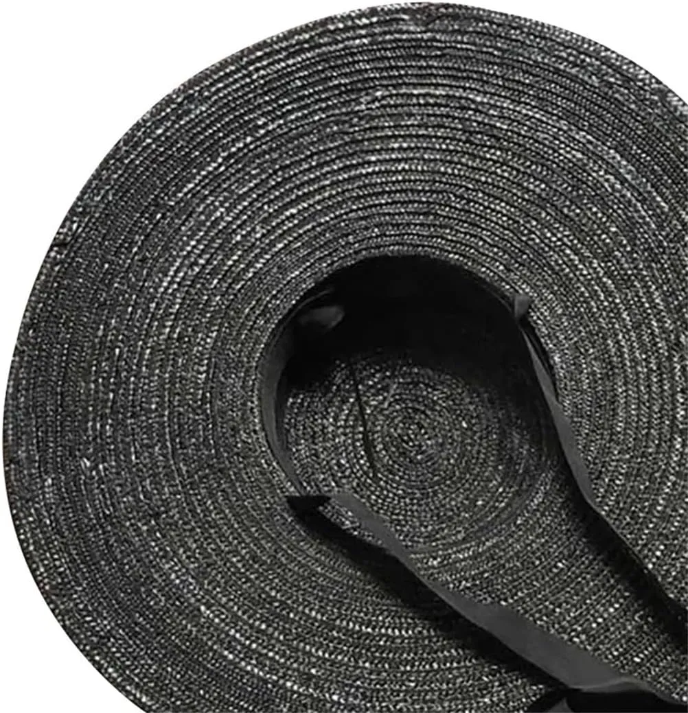 Large Wide Brim Flat Top Sun Hat Straw Hat Summer with Long Ribbon Hat Women's Holiday Retro Beach Sun Hat