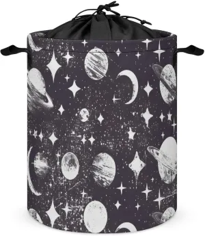 Laundry Hampers, Large Drawstring Laundry Bag, Removable Laundry Bags, Collapsible Storage Bin with Handles for Home Organization, Kids Room, Nursery Circle