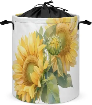 Laundry Hampers, Large Drawstring Laundry Bag, Removable Laundry Bags, Collapsible Storage Bin with Handles for Home Organization, Kids Room, Nursery Cut Flowers