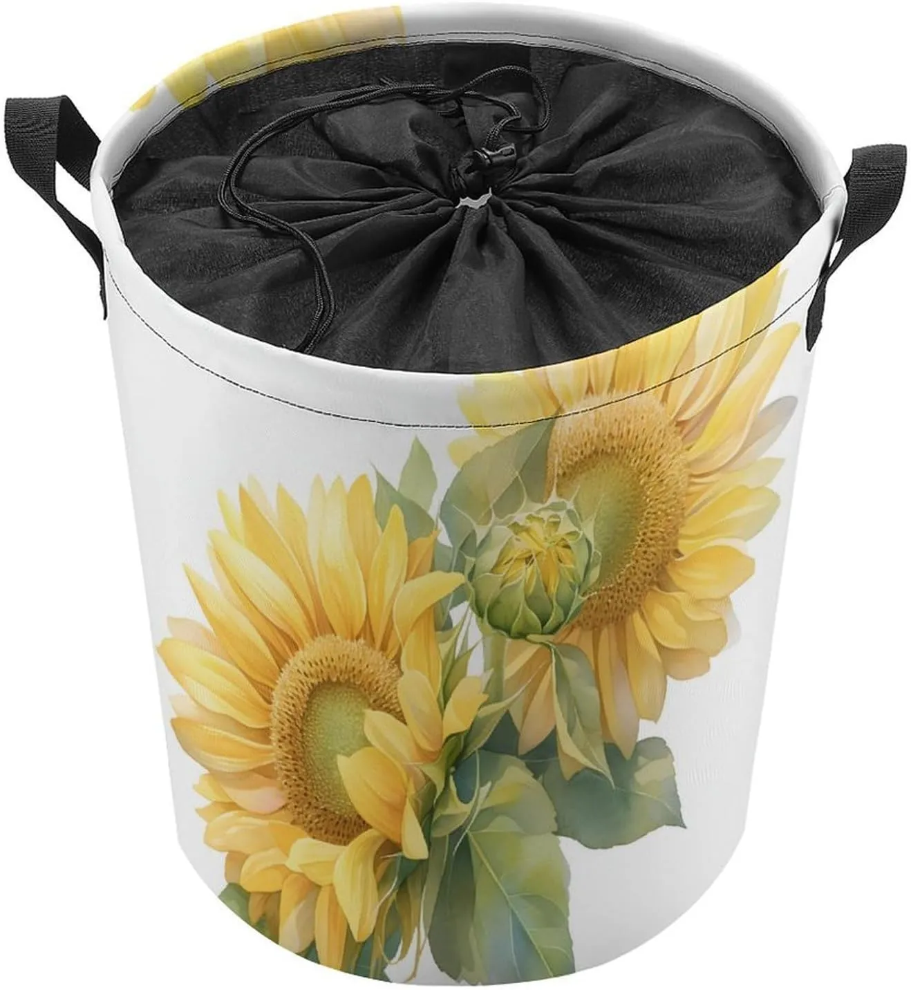 Laundry Hampers, Large Drawstring Laundry Bag, Removable Laundry Bags, Collapsible Storage Bin with Handles for Home Organization, Kids Room, Nursery Cut Flowers