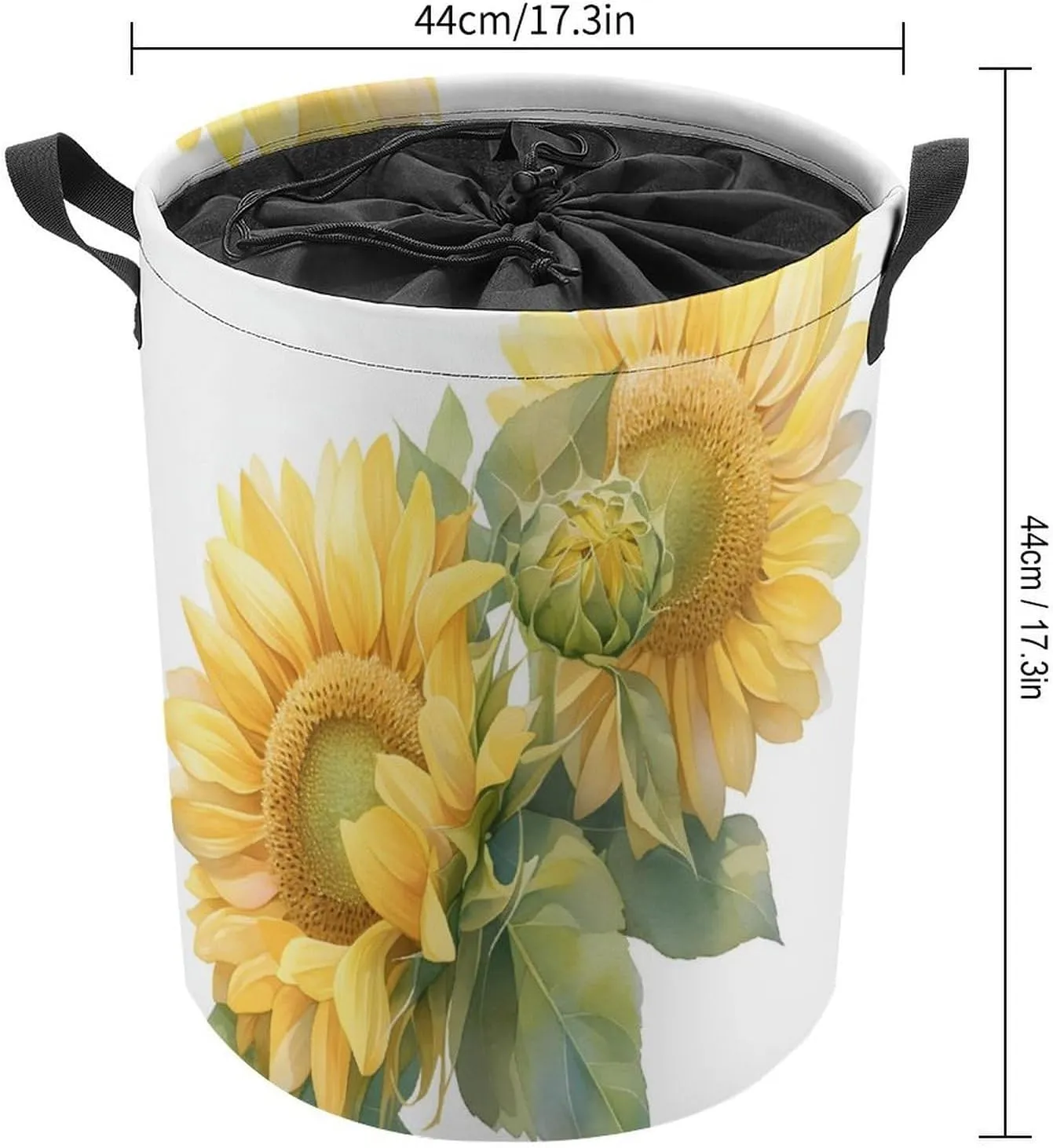 Laundry Hampers, Large Drawstring Laundry Bag, Removable Laundry Bags, Collapsible Storage Bin with Handles for Home Organization, Kids Room, Nursery Cut Flowers