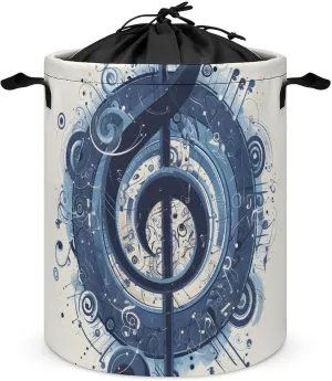 Laundry Hampers, Large Drawstring Laundry Bag, Removable Laundry Bags, Collapsible Storage Bin with Handles for Home Organization, Kids Room, Nursery Drawing