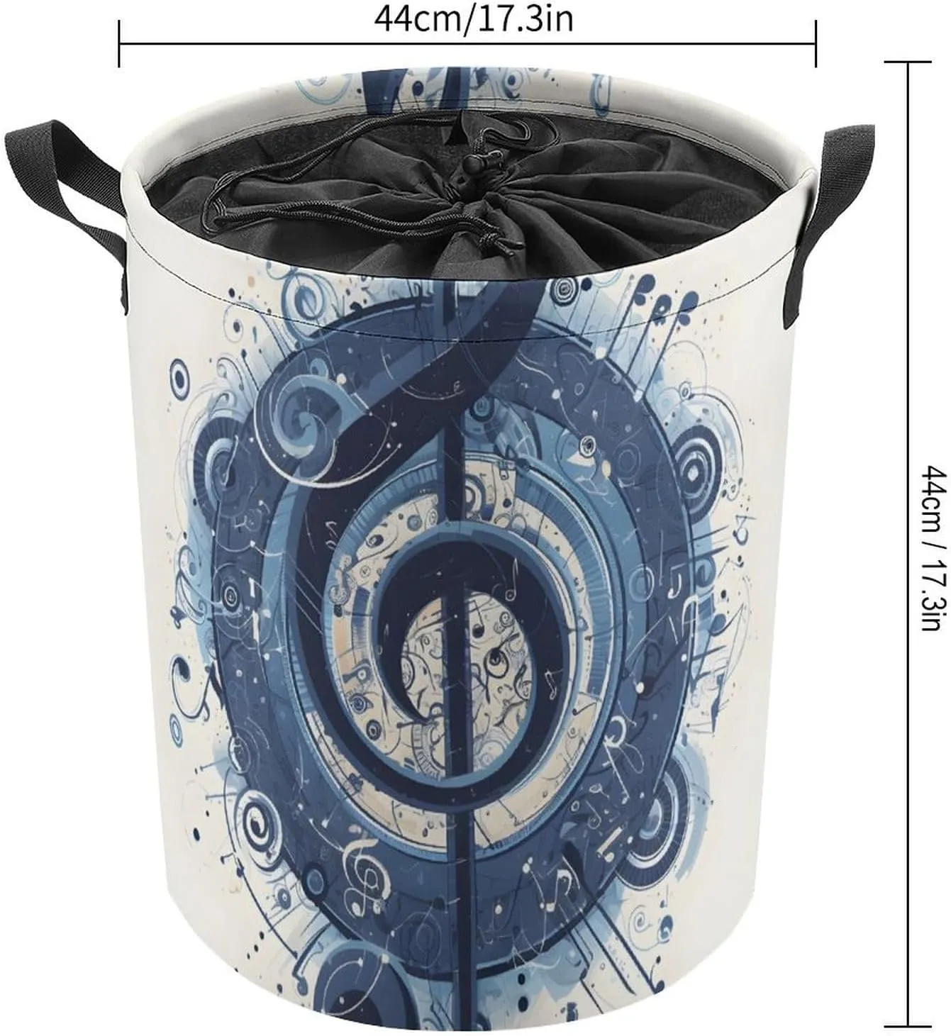 Laundry Hampers, Large Drawstring Laundry Bag, Removable Laundry Bags, Collapsible Storage Bin with Handles for Home Organization, Kids Room, Nursery Drawing