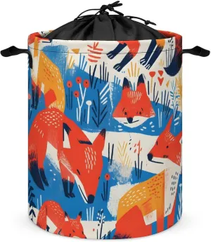 Laundry Hampers, Large Drawstring Laundry Bag, Removable Laundry Bags, Collapsible Storage Bin with Handles for Home Organization, Kids Room, Nursery Pattern