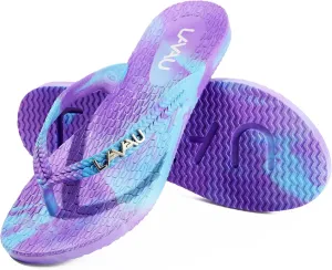 LAVAU Women Waterproof Flip Flops, Shower & Water No-Slip Sandals for Pool and Beach