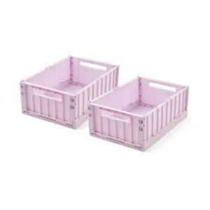 LIEWOOD Weston Storage Box, M, Lavender (Set of 2)