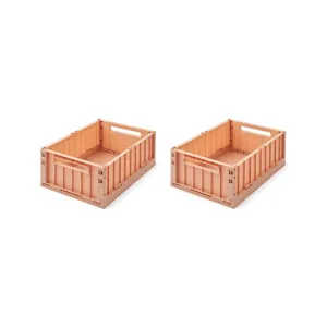 LIEWOOD Weston Storage Box, M, Tuscany Rose (Set of 2)