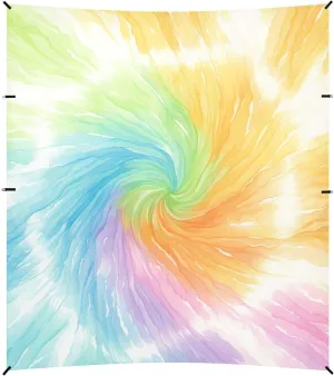 LightGreen Tie Dye Background Rainbow Colors Foldable Beach Canopy UPF50  Protection Easy Setup Sun Shelter with Sand Shovel for Backyard, Grassland, Park