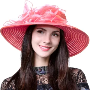 Lightweight Church Derby Dress Wedding Hat #S052