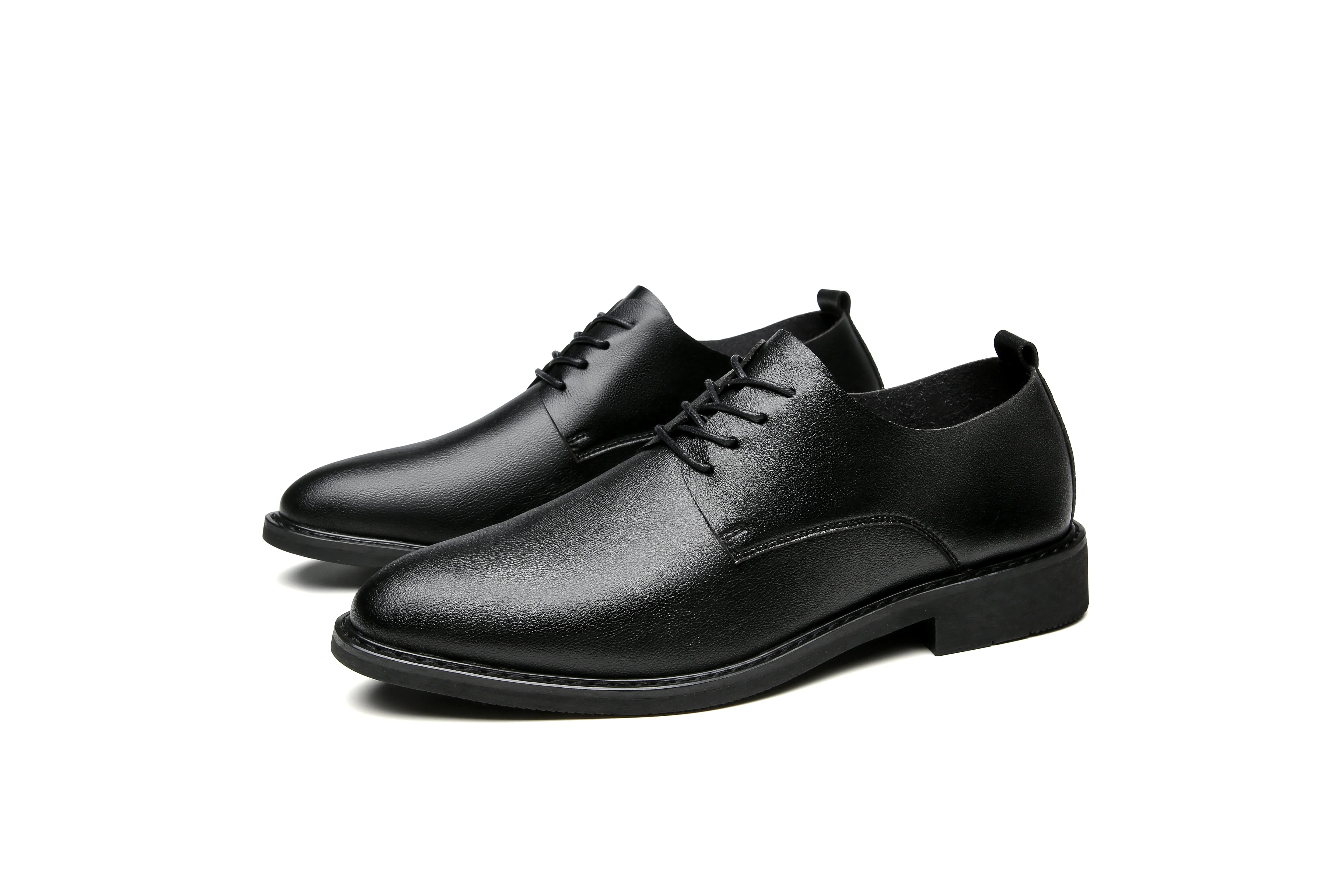 Lightweight Office Business Derby Shoes - Black