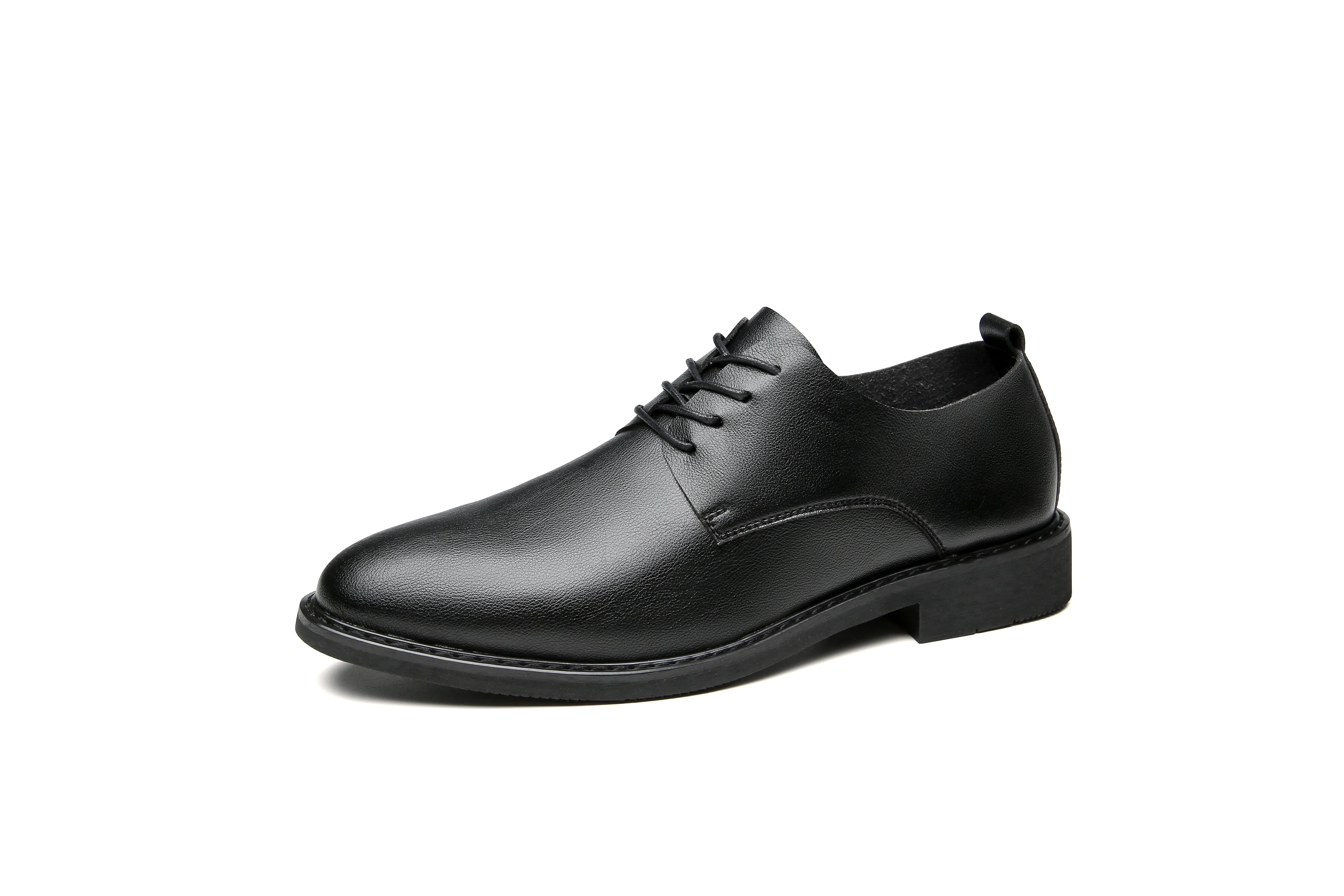 Lightweight Office Business Derby Shoes - Black