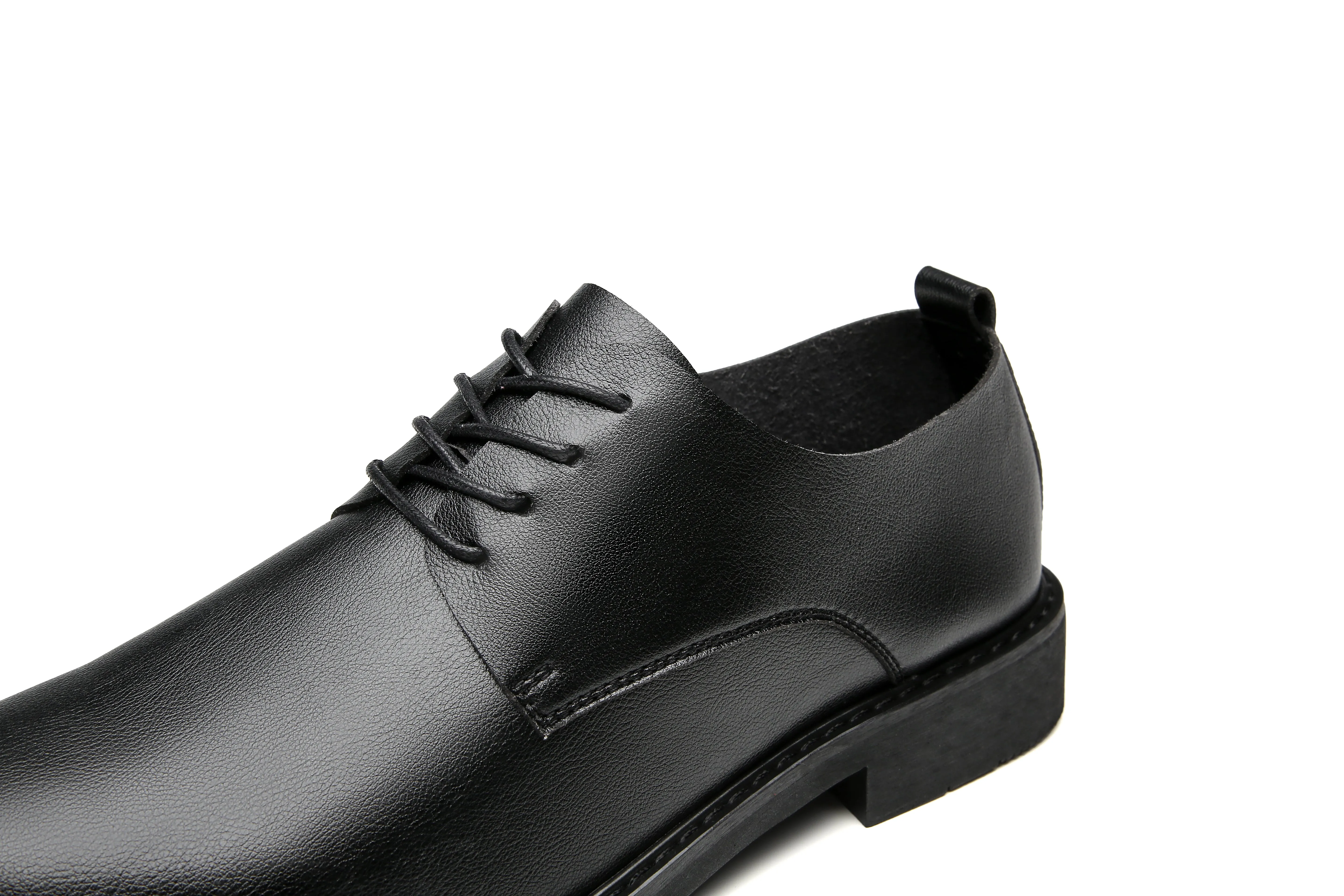 Lightweight Office Business Derby Shoes - Black