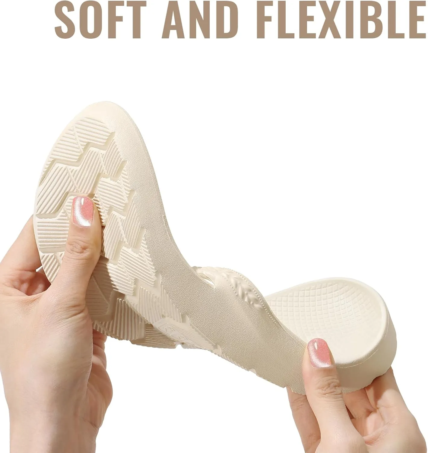 Litfun Women's Arch Support Flip Flops for Plantar Fasciitis Orthopedic Thong Sandals Comfortable Summer Beach Pool Slides