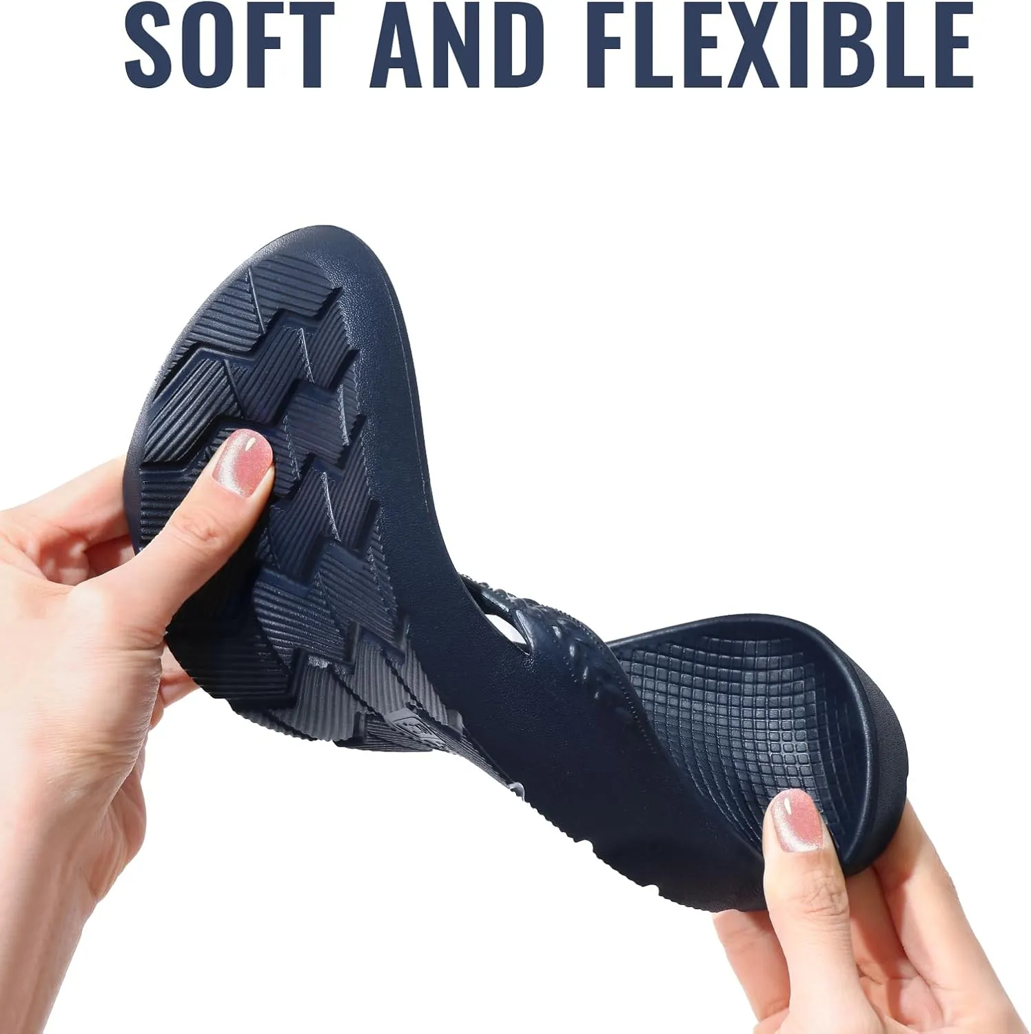 Litfun Women's Arch Support Flip Flops for Plantar Fasciitis Orthopedic Thong Sandals Comfortable Summer Beach Pool Slides