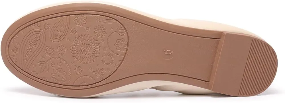 LM Women's Ballet Flats Round Toe Slip On Flats Shoes Casual Dress Shoes Foldable Portable Travel Ballet Flat