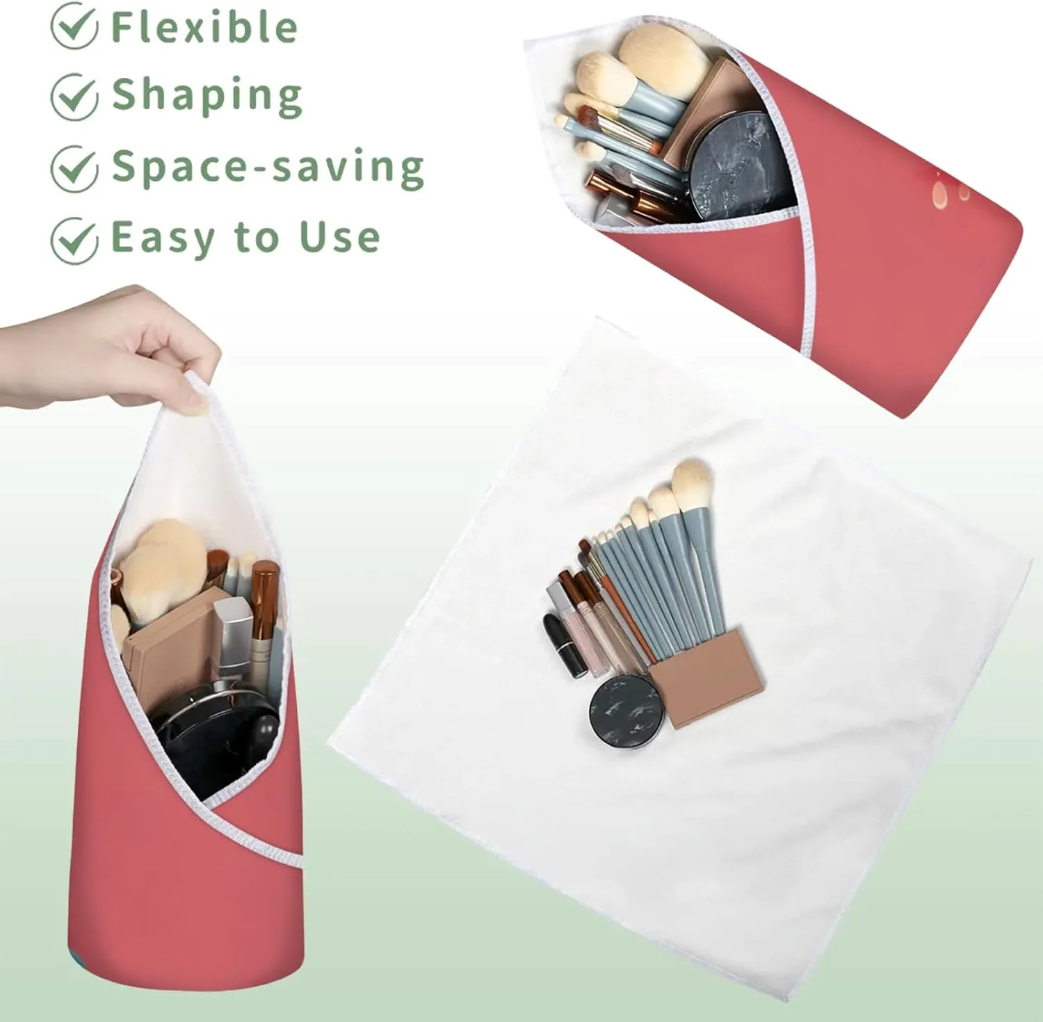 Magic Cosmetics Pouch Blue Whale Self-Adhesive Camera Cover Cloth Protective Foldable Makeup Bag for Lens Cat Makeup Bag 21.7x21.7