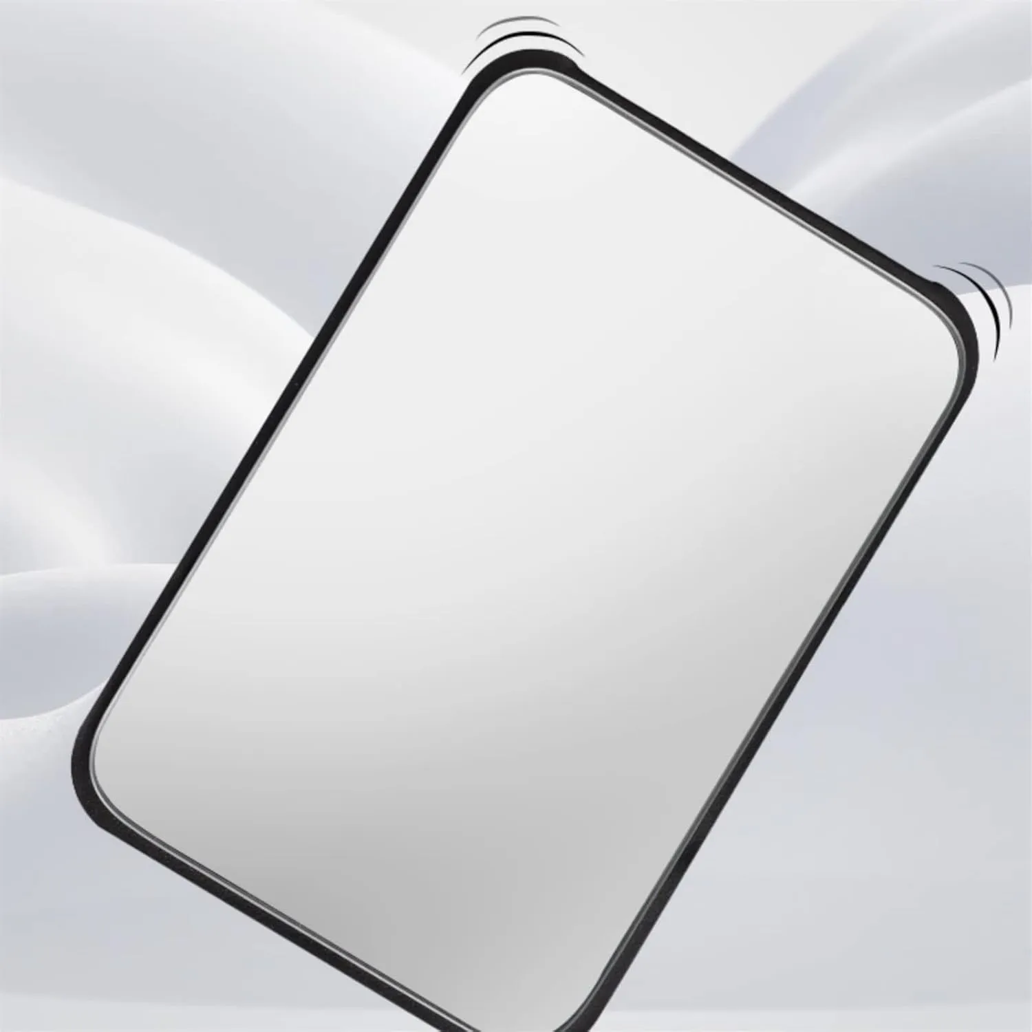 Make Up Mirror Desktop Foldable Makeup Mirror Home Portable Simple Large Desktop Makeup Mirror High-Definition Makeup Mirror Mirror for Desk(Black,Small)