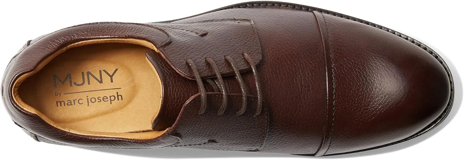 Marc Joseph New York Mens Casual Comfortable Genuine Leather Classic Modern Formal Oxford Dress Business Derby Lace Up Plain Toe Men Shoes