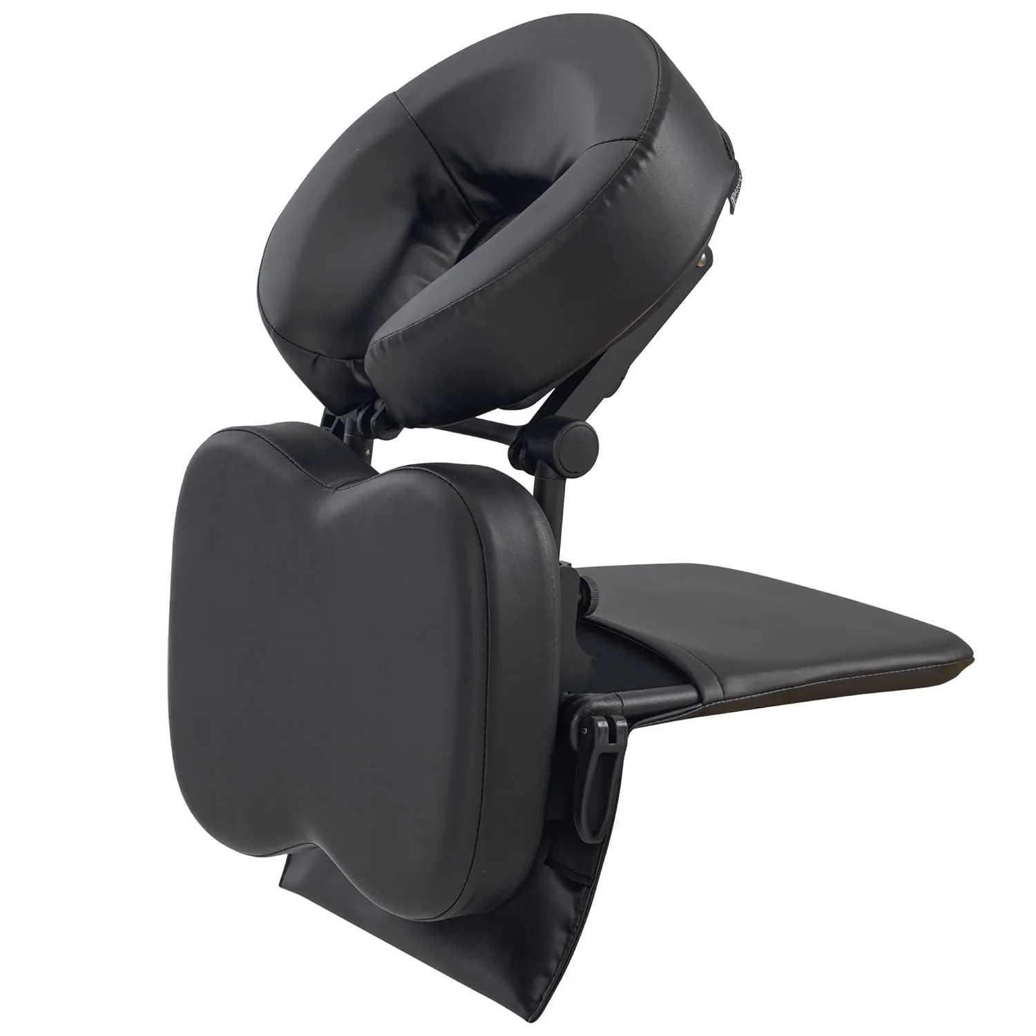 Master Massage Desktop Face Cradle Massage Kit – Table & Desk Top Face Pillow Support –Foldable Adjustable Head Rest Cushion Cradle - Massage Kit, Siesta Artifact, Eye Surgery Recovery, Black