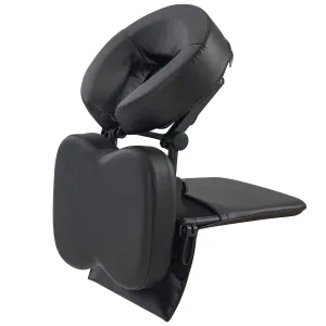Master Massage Desktop Face Cradle Massage Kit – Table & Desk Top Face Pillow Support –Foldable Adjustable Head Rest Cushion Cradle - Massage Kit, Siesta Artifact, Eye Surgery Recovery, Black
