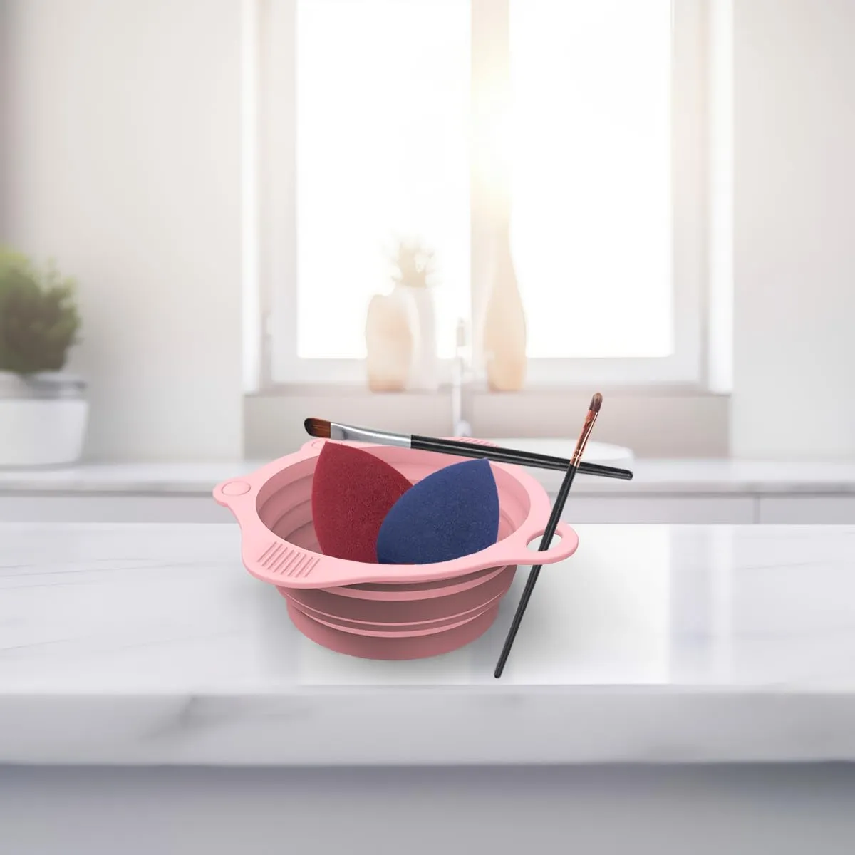 【MB50】Foldable Silicone Makeup Brush Cleaner