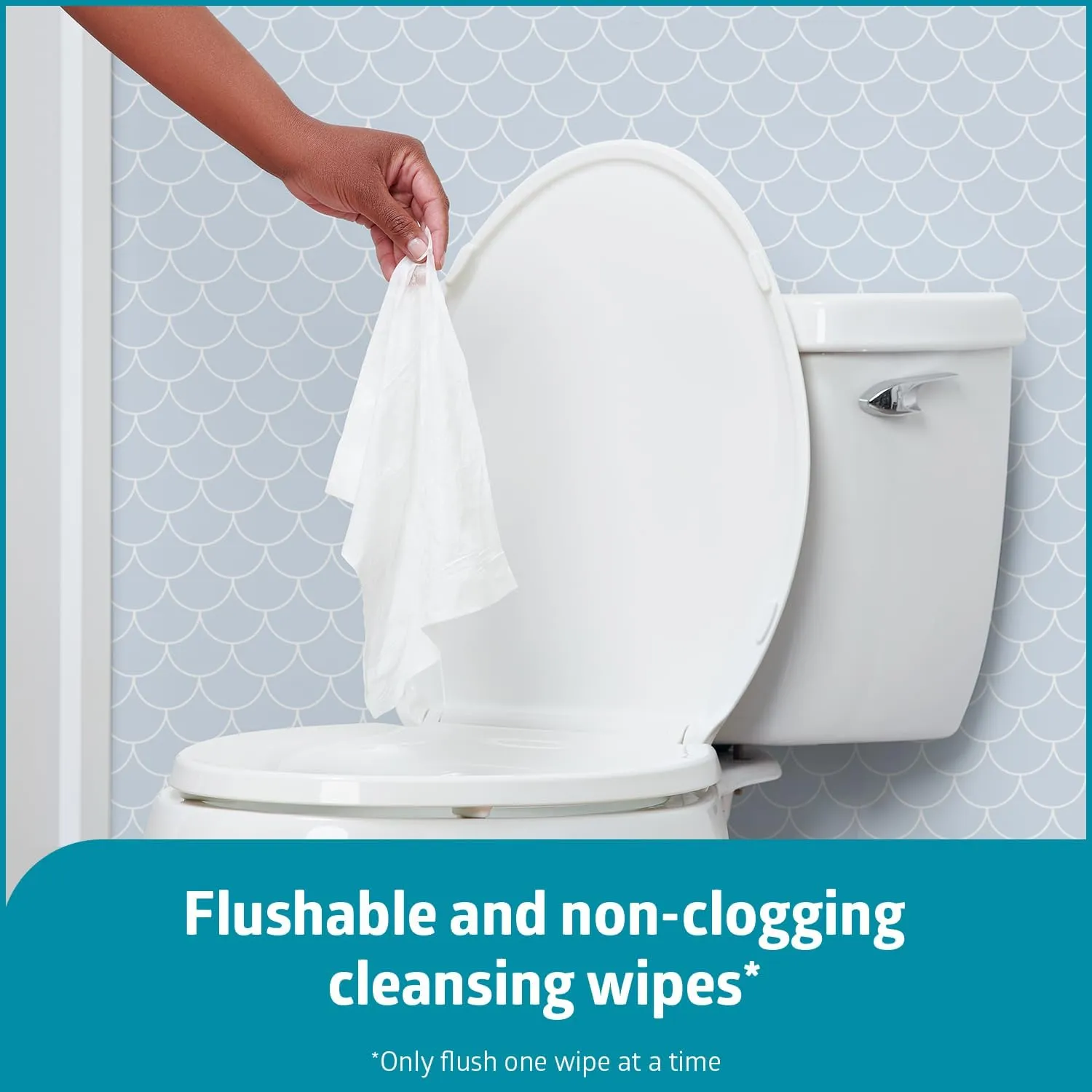 Medline ReadyFlush SELECT Flushable Wipes, 576 Wipes (48 Wipes, 12 Packs), Unscented, Biodegradable Flushable Incontinence Adult Wipes with Aloe, Hypoallergenic & pH-Balanced Personal Cleansing Cloths