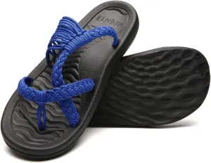 MEGNYA Women's flip Flops Sandals Arch Support, Comfortable Walking Sandals, Water Sandals Perfect for The Beach/Long Walks/Poolside