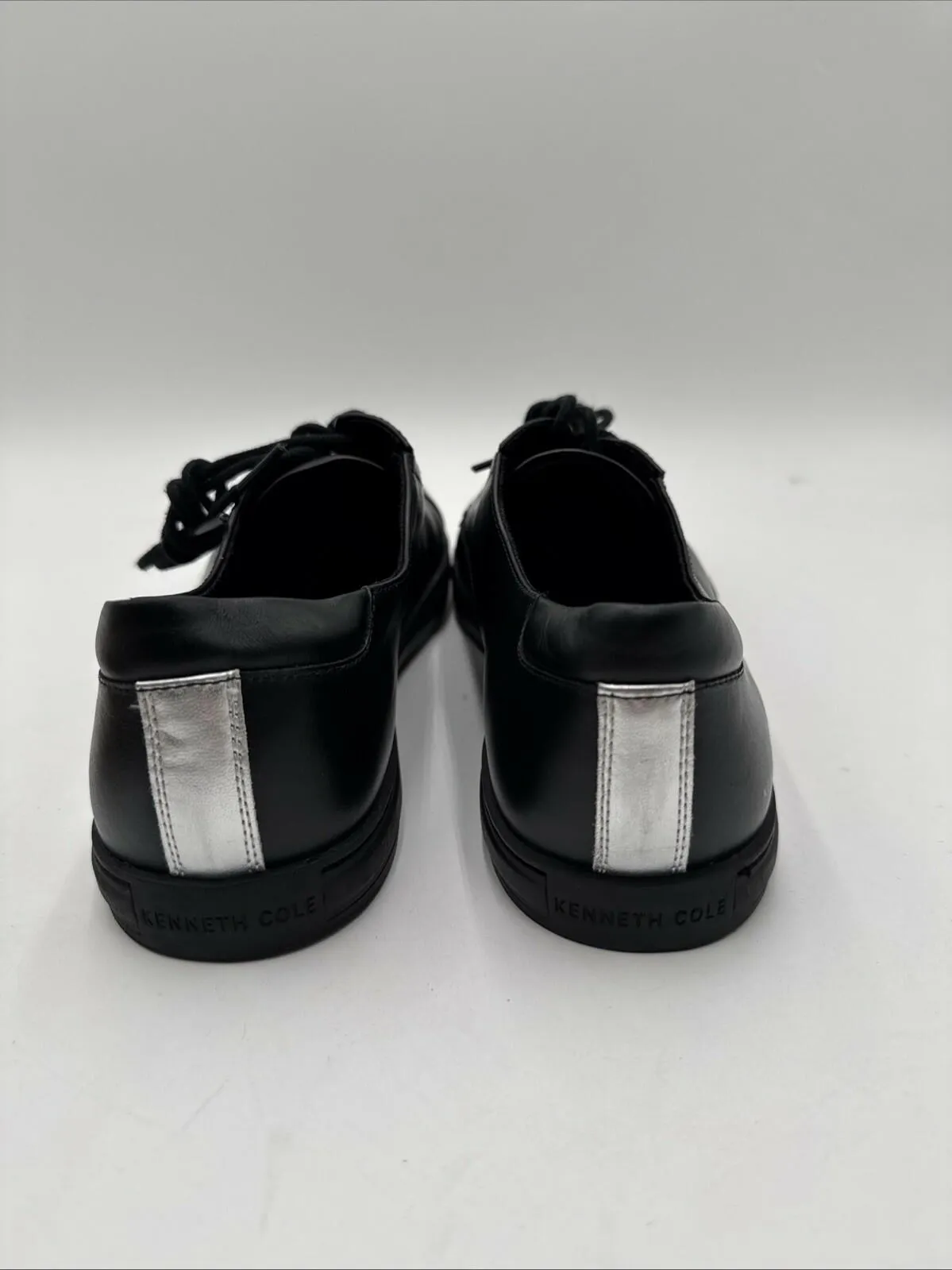 Men KENNETH COLE Derbys Lace Up Oxfords Color Black Leather Size 11.5M - Very Good