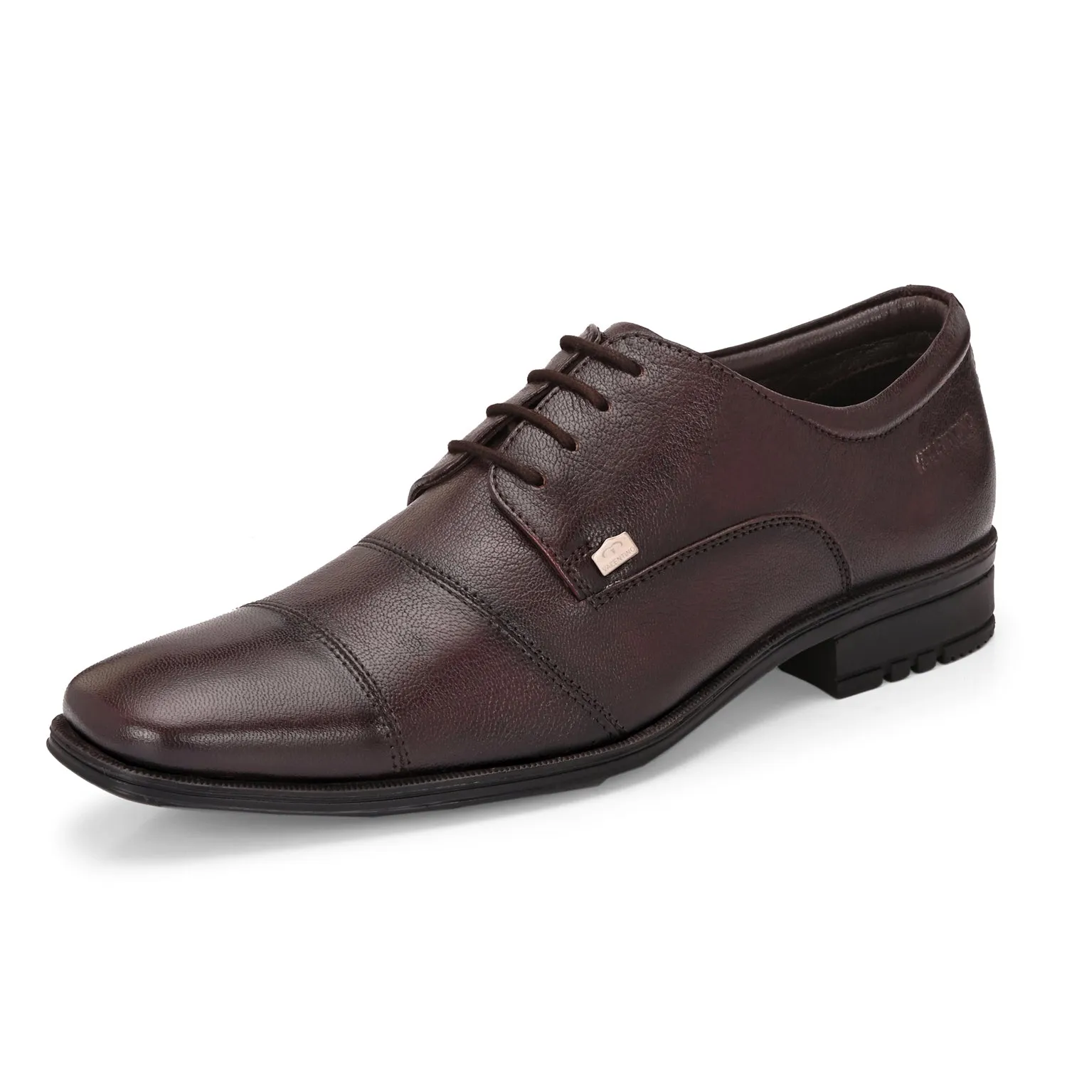 Men Premium Leather Brushoff Lace-Up Formal Derby Shoes (Newgen-50)