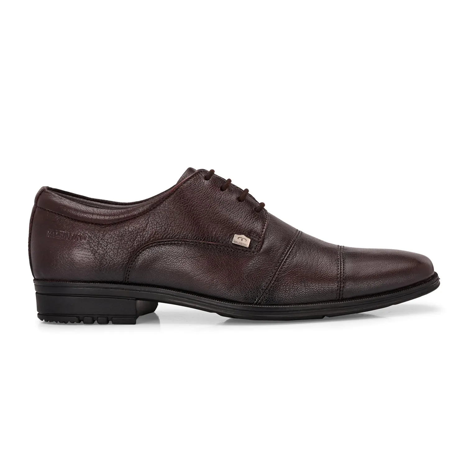 Men Premium Leather Brushoff Lace-Up Formal Derby Shoes (Newgen-50)