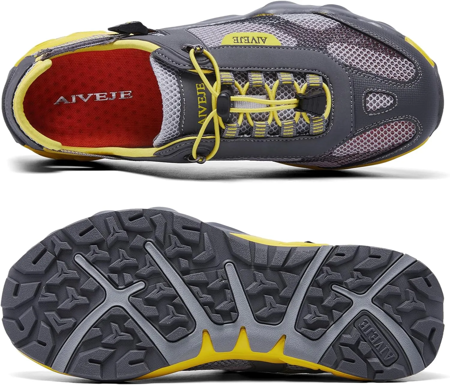 Men’s Amphibious Water Shoes - Summer Hiking Athletic Water Sandals Closed Toe Aqua Sneakers