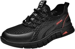 Men's Breathable Business Derby Mens Retro Comfortable Height Increasing Non-Slip Softsole Mesh Walking Oxford Shoes