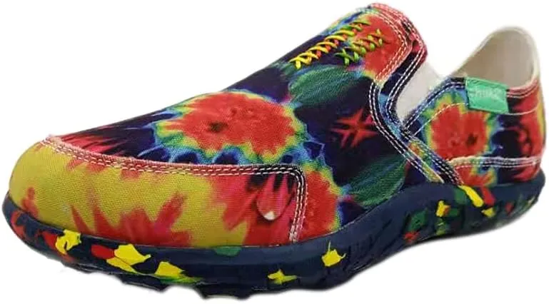 Men's Casual Canvas Slip on Loafers Leisure Flat Boat Shoes