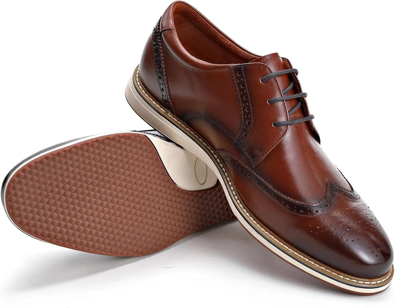 Men's Casual Dress Oxfords Shoes Business Formal Derby Sneakers