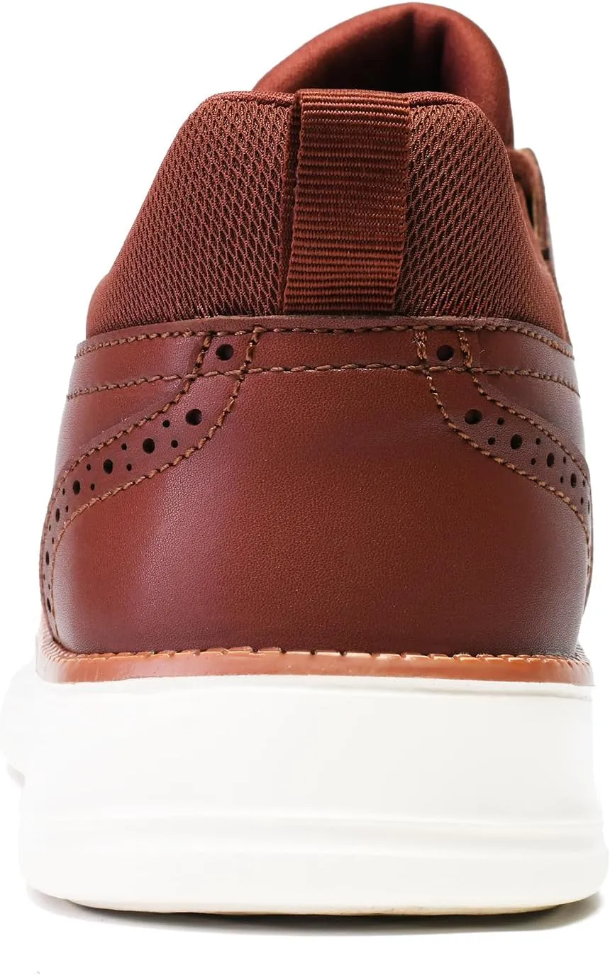 Men's Casual Dress Shoes Semi-Formal Derby Brogue Slip on Oxfords Sneakers