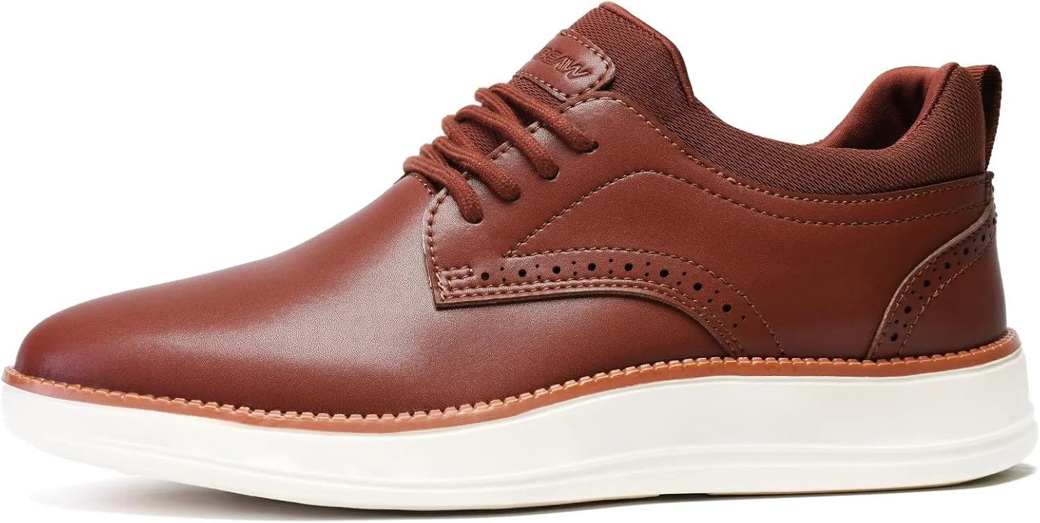 Men's Casual Dress Shoes Semi-Formal Derby Brogue Slip on Oxfords Sneakers