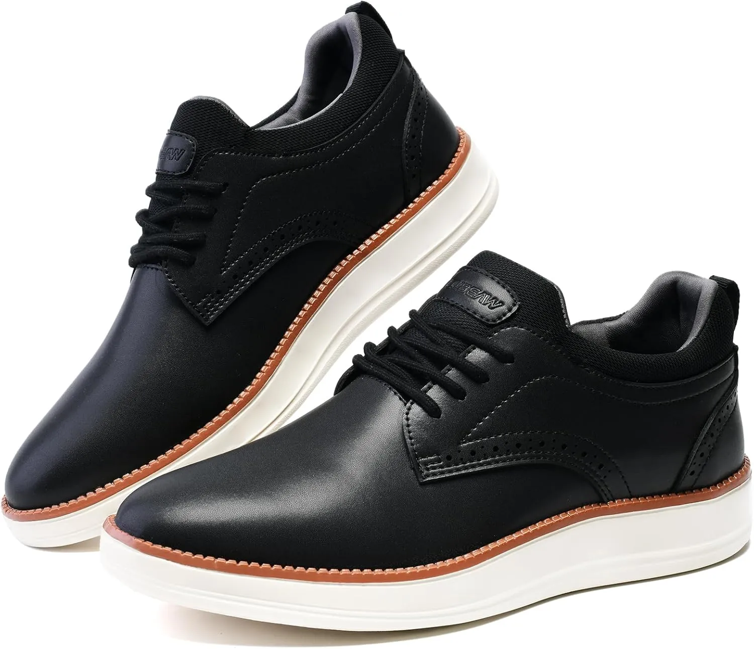 Men's Casual Dress Shoes Semi-Formal Derby Brogue Slip on Oxfords Sneakers