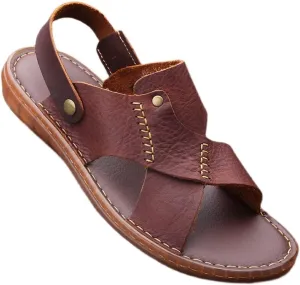 Men's Casual Shoes Sandals Slippers Beach Shoes Sandals Dual-use Outer Sandals(White-Patch Five-Pointed star4,41 Code)