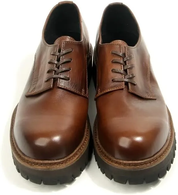 Men's Derby Dress Shoes Breathable and Comfortable Casual Thick-Soled Shoes Lightweight Men's Round Toe Leather Upper Versatile Wear Low Top Shoes(White-Patch Five-Pointed star4,8.5)