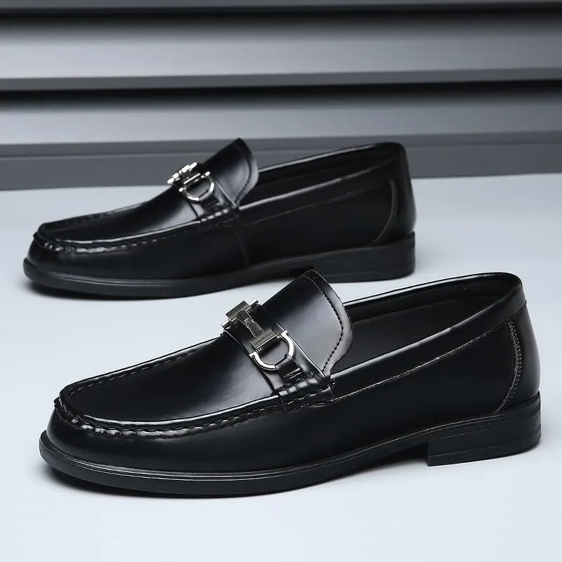Men's Dress Shoes Mens Luxury Business Casual Oxford Shoes Fashion Comfort Soft Slip On Derby Shoes for Men(10)