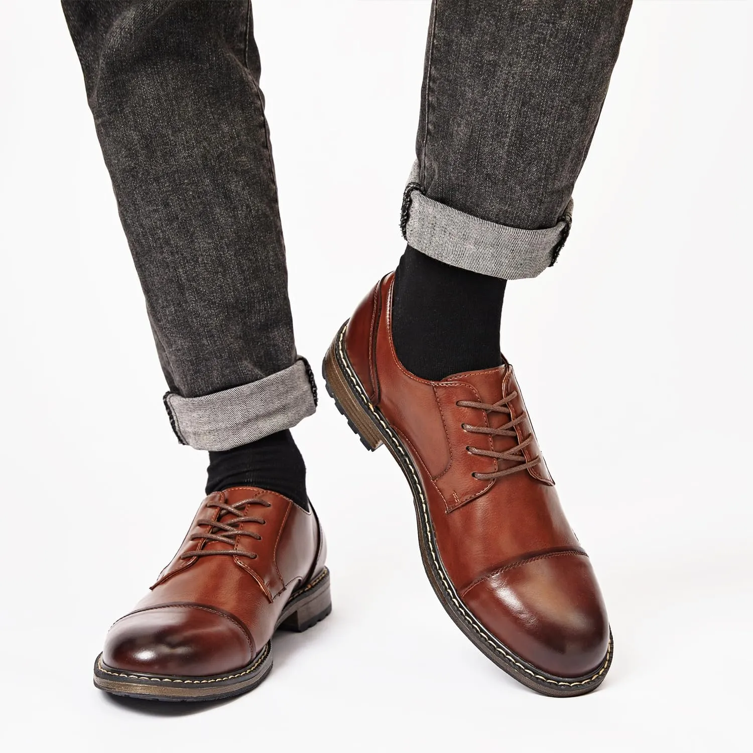 Men's Dress Shoes Oxford Shoes Formal Dress Shoes for Men Business Derby Shoes.