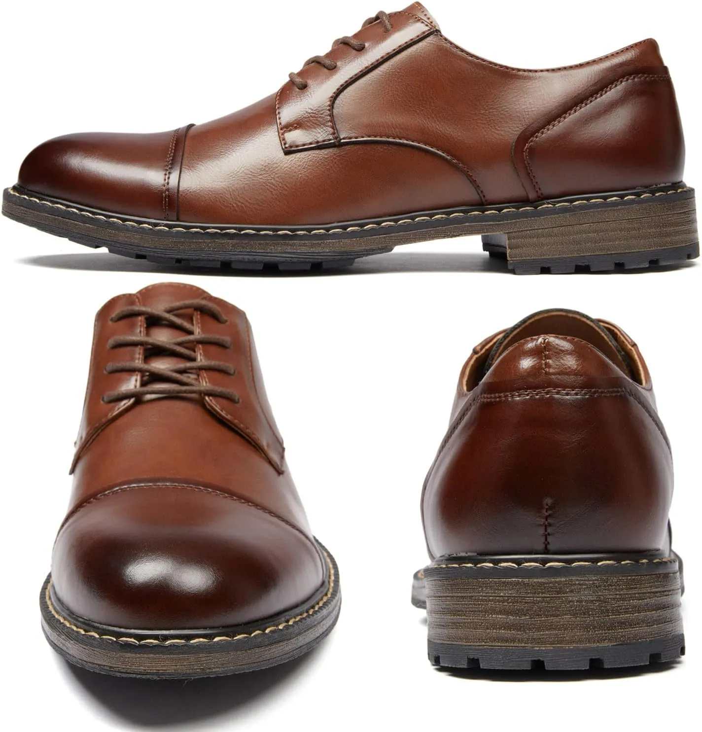 Men's Dress Shoes Oxford Shoes Formal Dress Shoes for Men Business Derby Shoes.