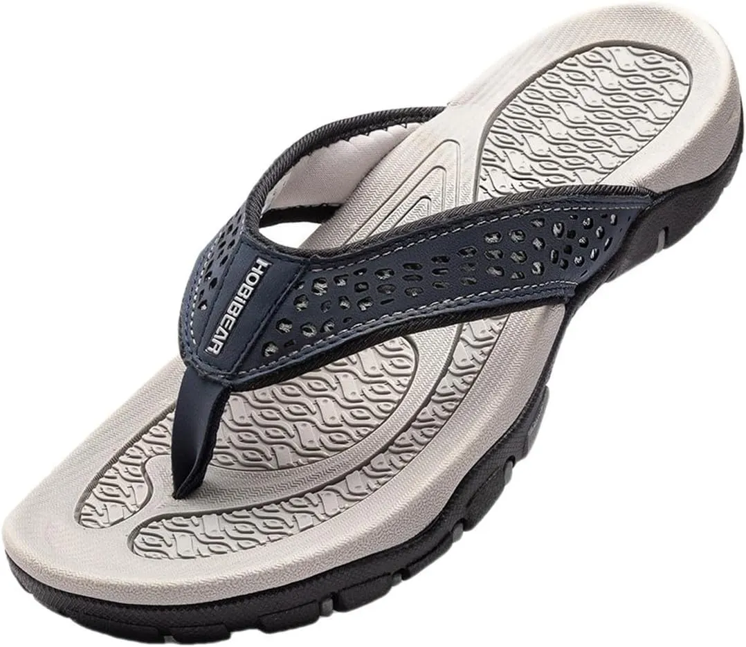 Mens Flip Flops Comfort Arch Support Slides Fashionable Slip On Beach Thong Sandals Sport Casual Open Toe Slippers Summer Footwear