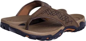 Mens Flip Flops Comfort Sport Thong Sandals for Indoor Outdoor Casual Beach Flip Flops for Men with Arch Support