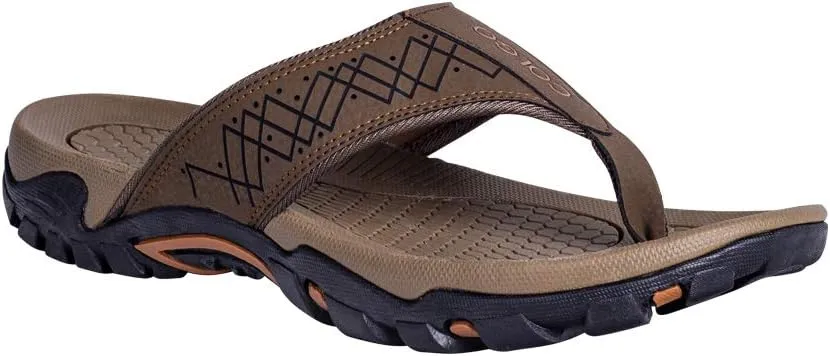 Mens Flip Flops Comfort Sport Thong Sandals for Indoor Outdoor Casual Beach Flip Flops for Men with Arch Support