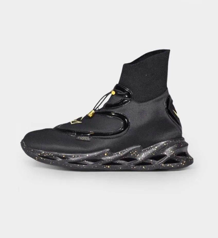 MENS LUXE CUSHIONED HIGH TOPS BLACKOUT