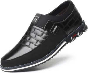 Men’s Oxford Derby Orthopedic Leather Shoes Formal Business Dress Sneakers Casual Walking Driving Slip-on Penny Loafers